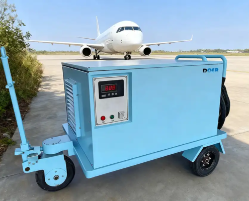 static 400hz GPU on trolley at one aerodrome in Brunei