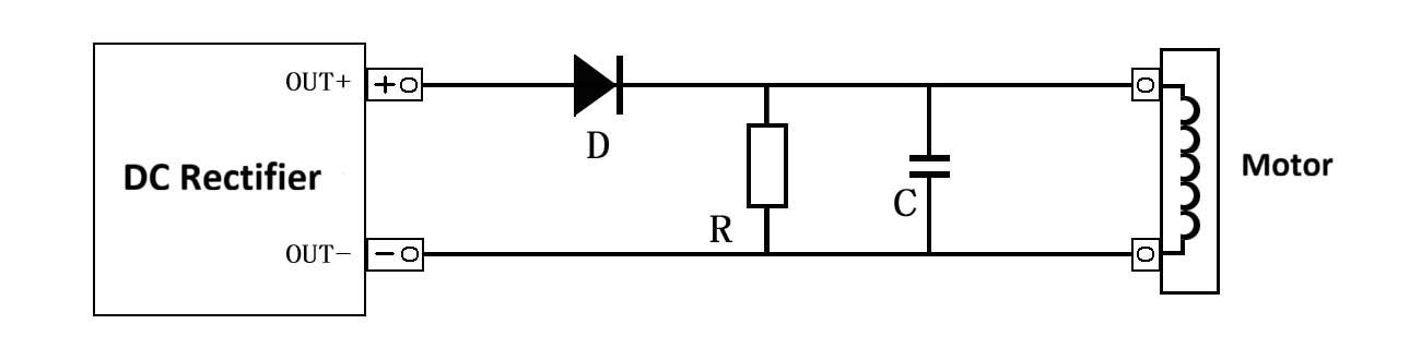 Doer dc rectifier for motor